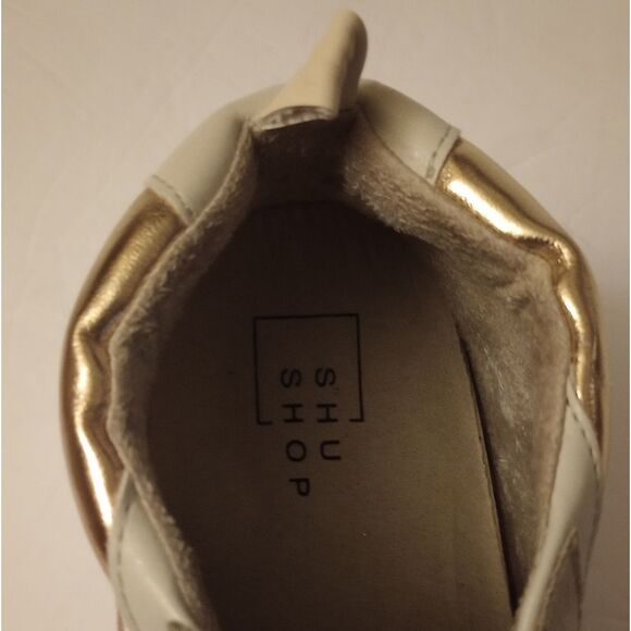 🆕👟ShuShop Riley High Top Sneakers, Metallic - Sz 9 - Picture 7 of 8